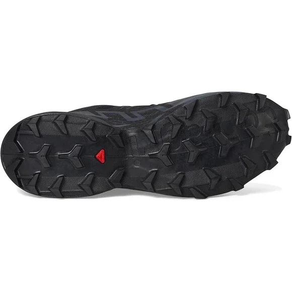 Salomon Speedcross 6 417440 Sneakers Men's Black Red Low Top Trail Running Shoes